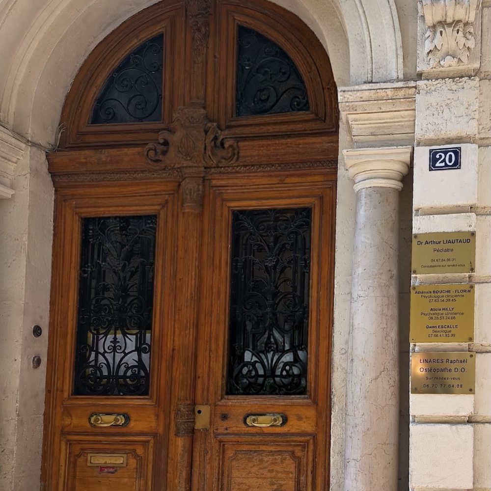 Entrée 20 rue Marceau Montpellier